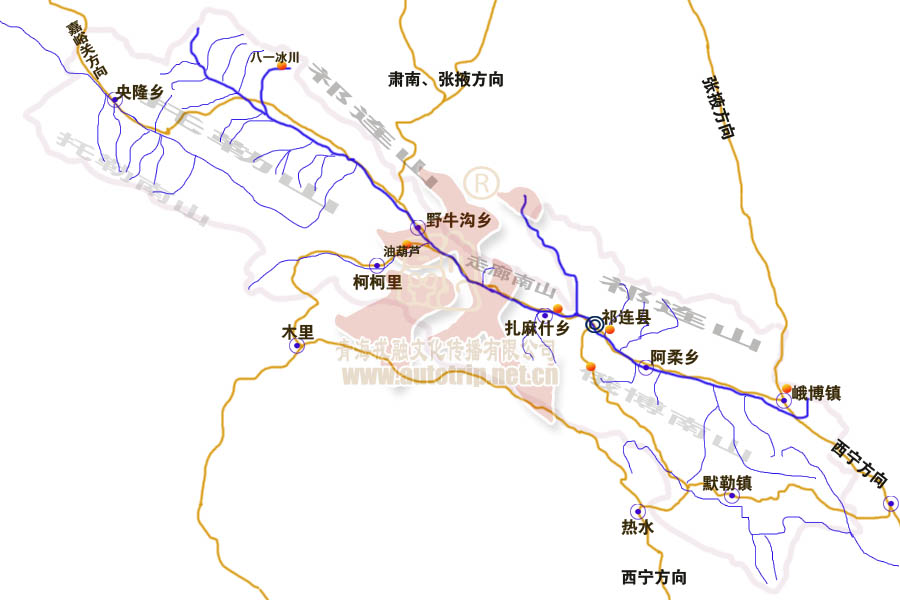 祁连境内主要的景点为卓尔山,祁连山草原,八一冰川等,有天境祁连,