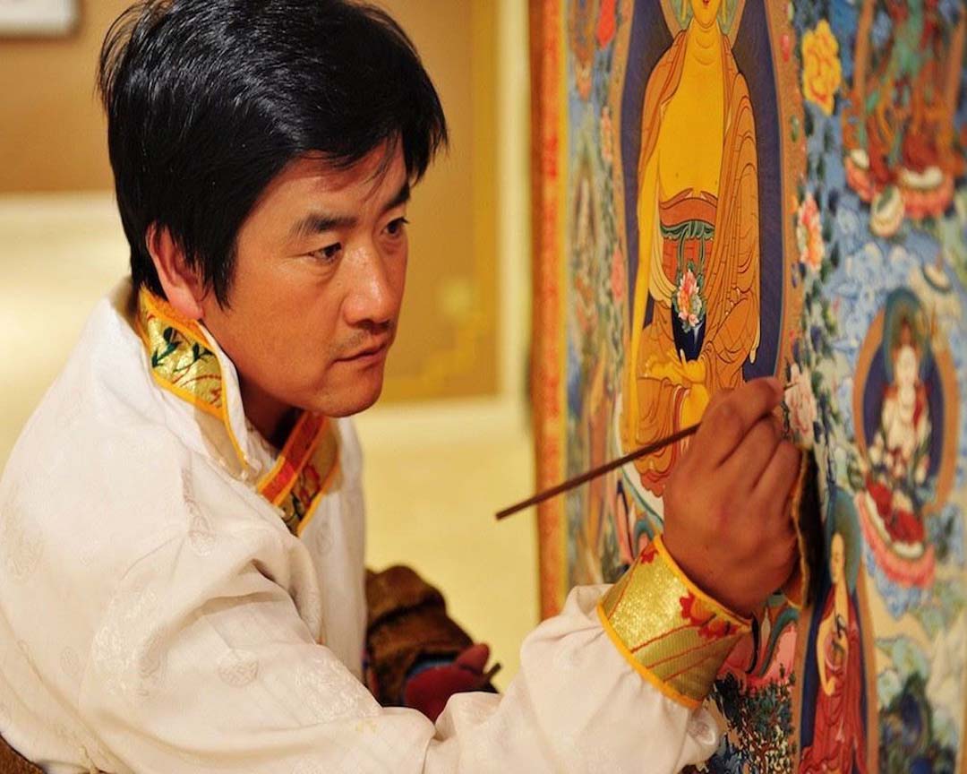 同仁县是"热贡艺术"的发祥地,是藏族画家之乡.